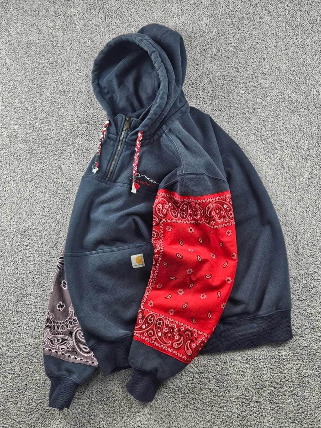 칼하트 페이즐리 반다나 커스텀 스웻 후드티셔츠 ( L ) / 11271 상품이미지3