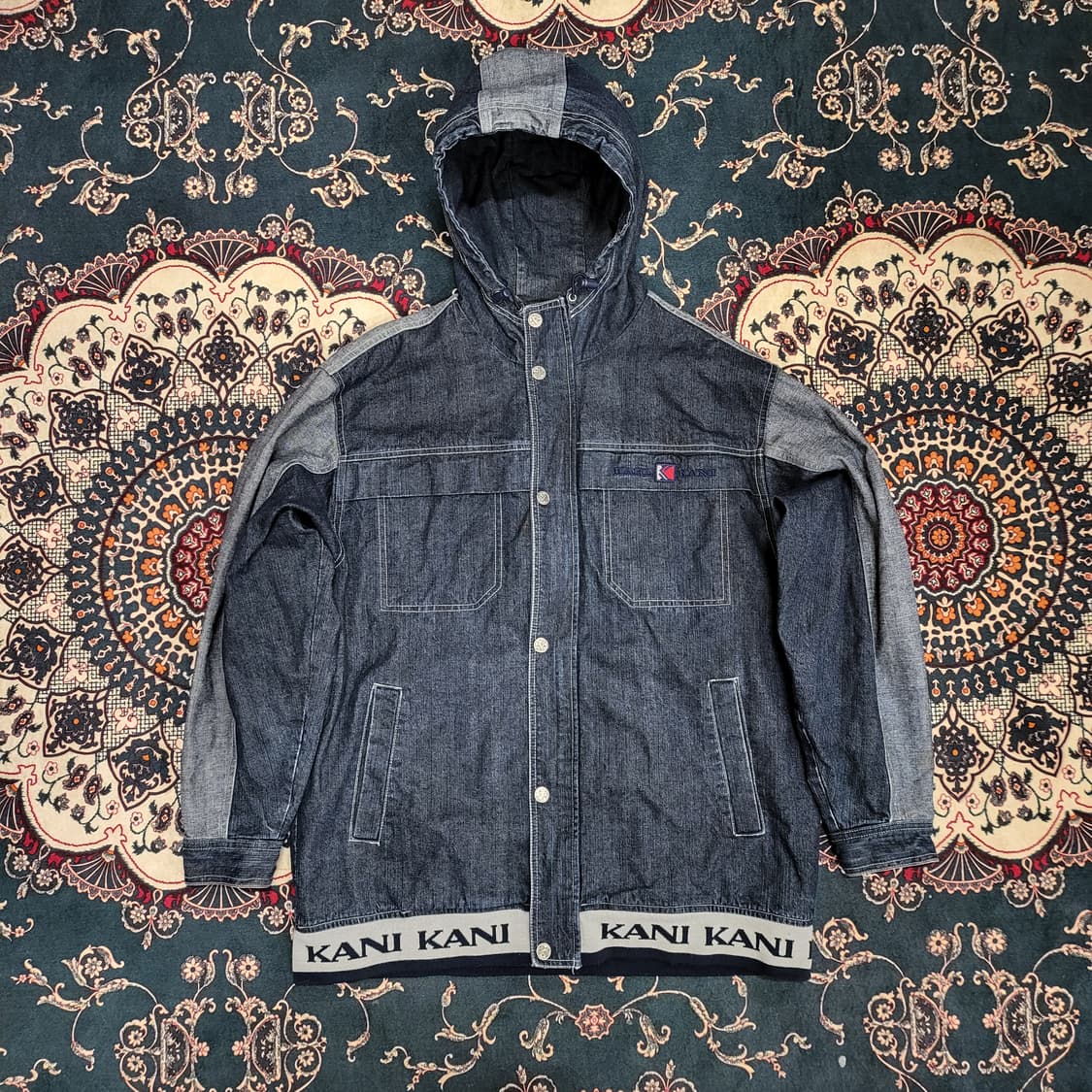 칼 카니 후드 데님 자켓 (L) 상품이미지1