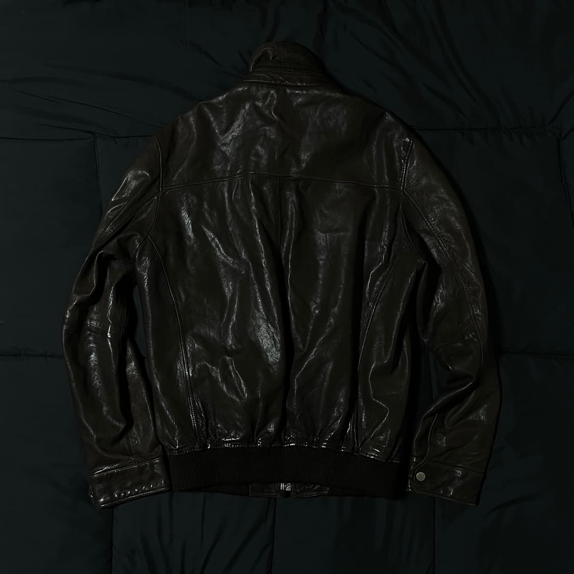 양가죽 레더 자켓 브라운 상품이미지3