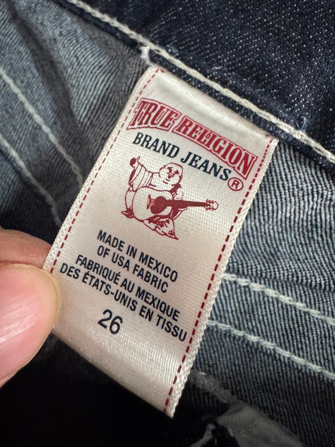 정품!! 여성 트루릴리전 월드투어 스판 데님팬츠 29.9인치 상품이미지3