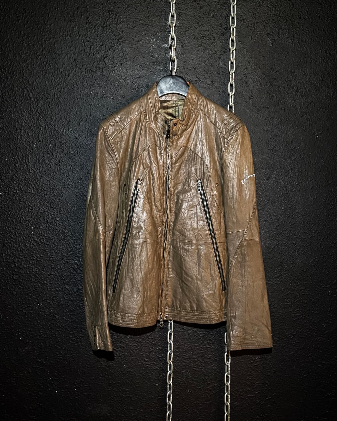 PPFM – Lamb Leather Stand-Collar Jacket  상품이미지1