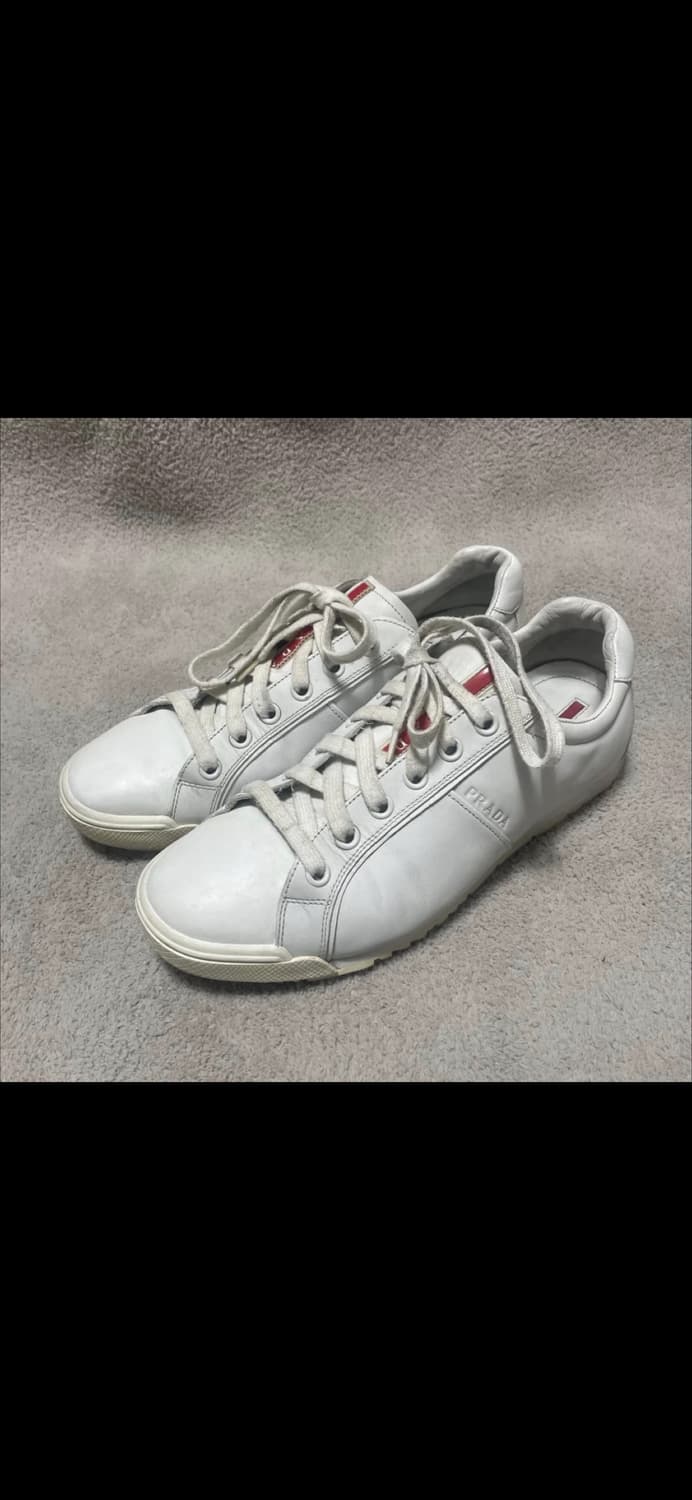 프라다 스포츠 레더 로고 스니커즈 285 상품이미지4