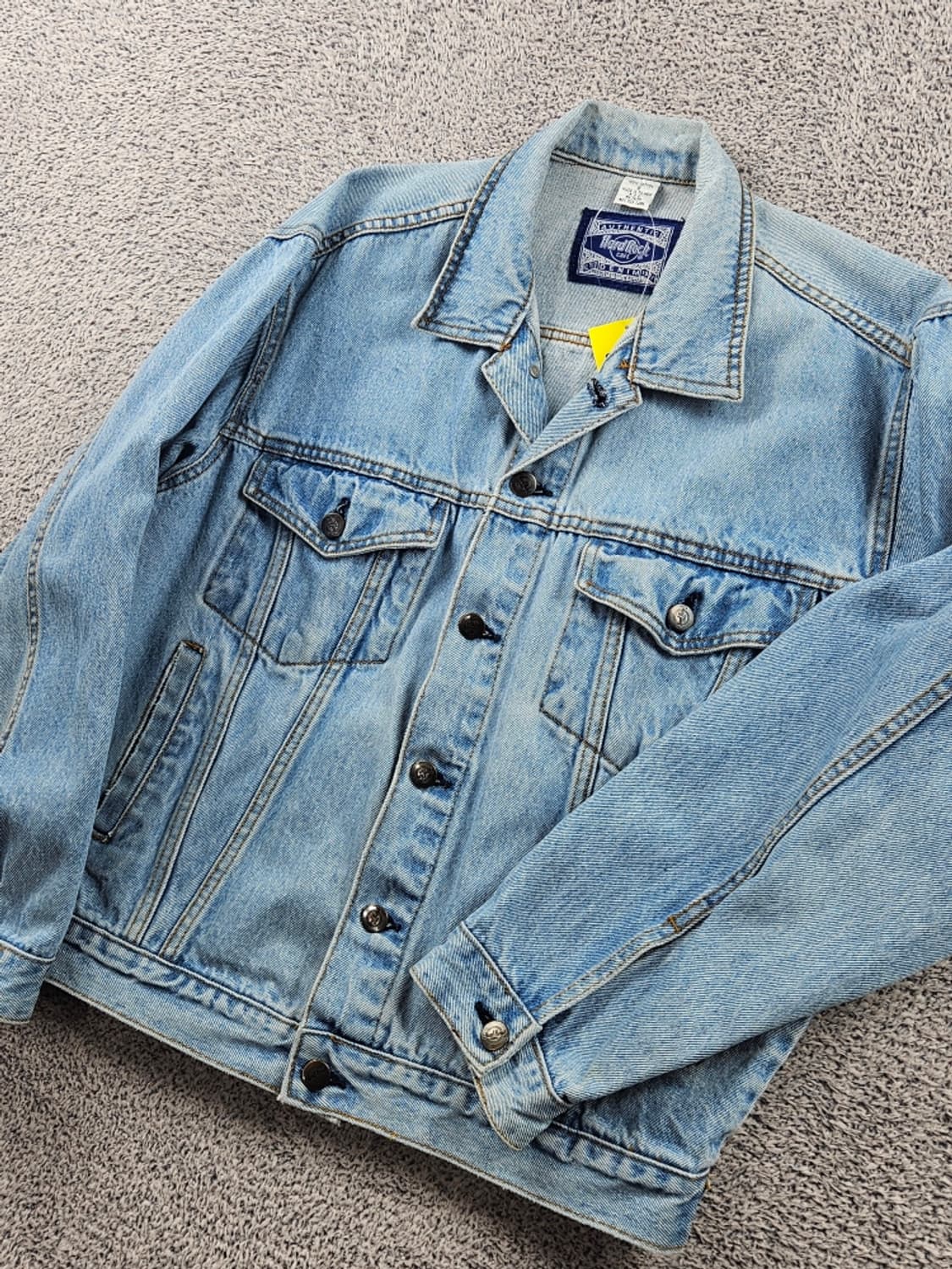 하드락카페 자수 백로고 데님 트러커 자켓 ( S ) / 8737 상품이미지7