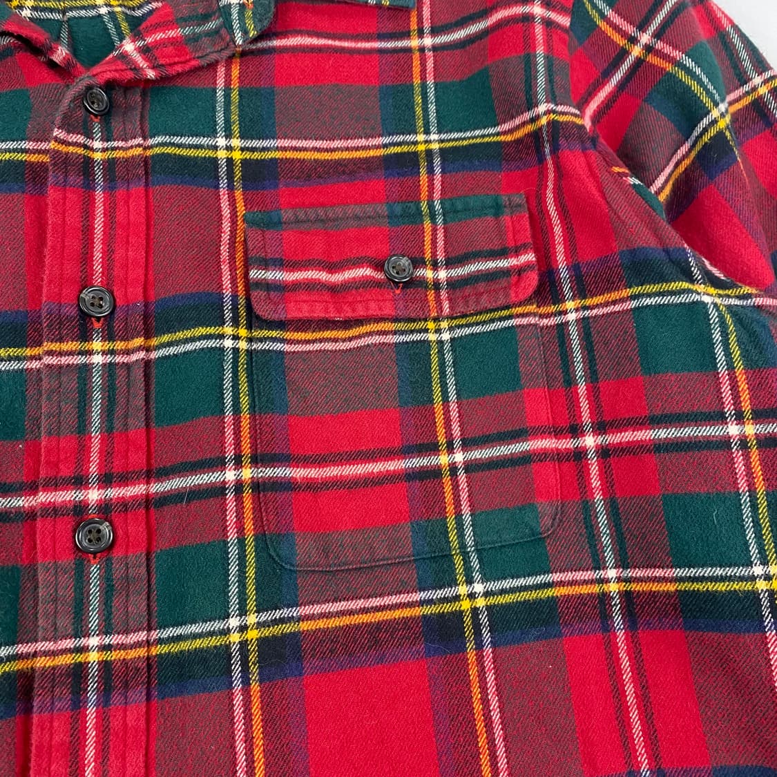 폴로 엘보우 디테일 체크 플란넬 셔츠 (100) 상품이미지4