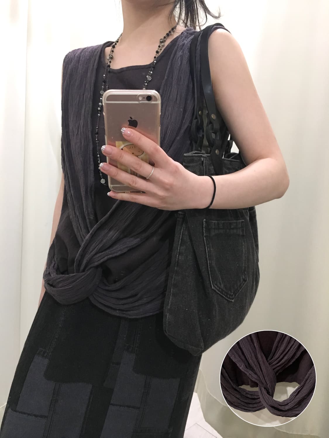 riraku draped sleeveless 상품이미지1