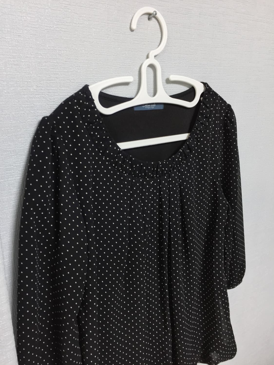 Japanese vintage dot blouse 상품이미지3