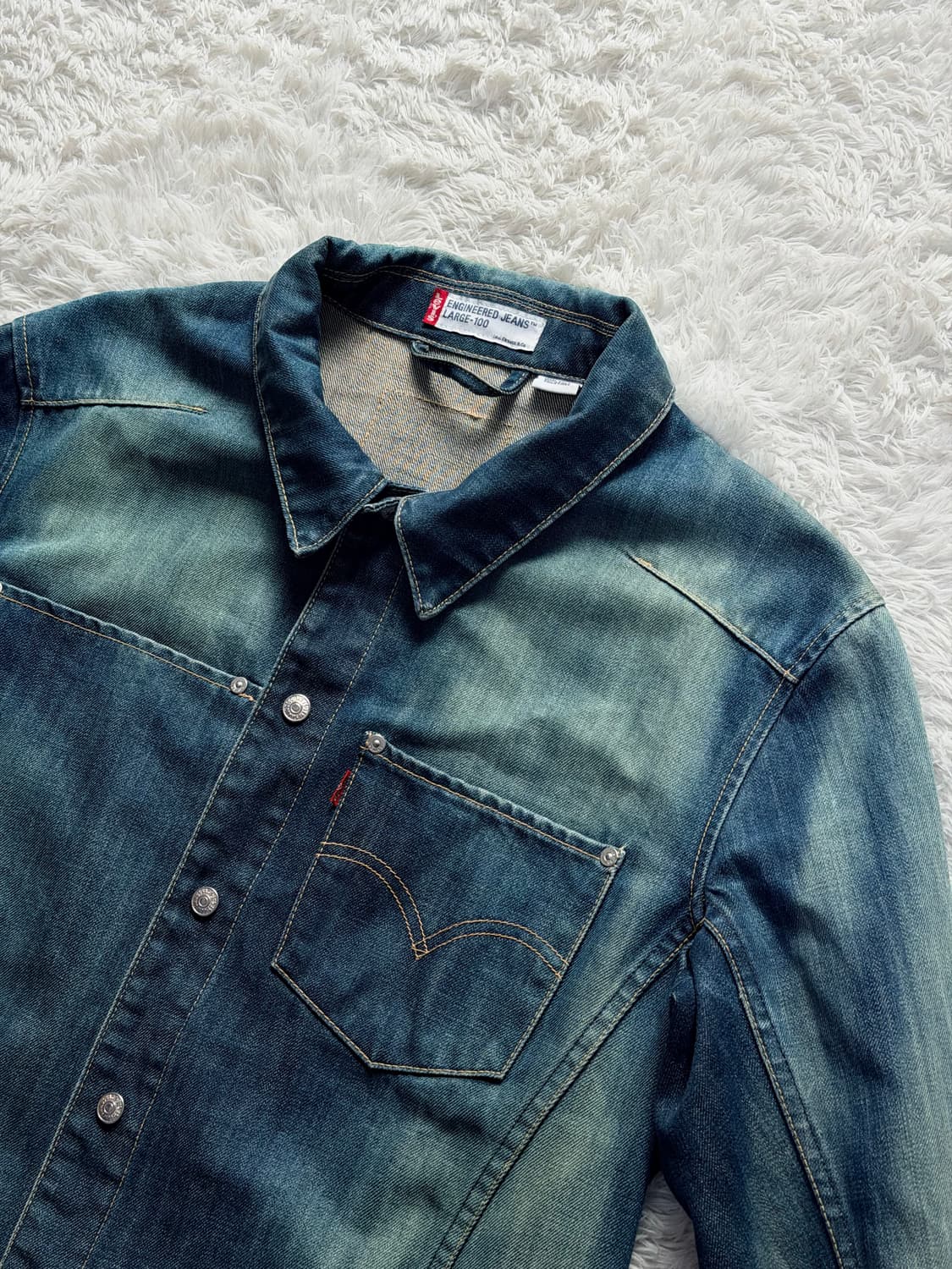 리바이스 엔지니어드 진 청자켓 100 상품이미지2