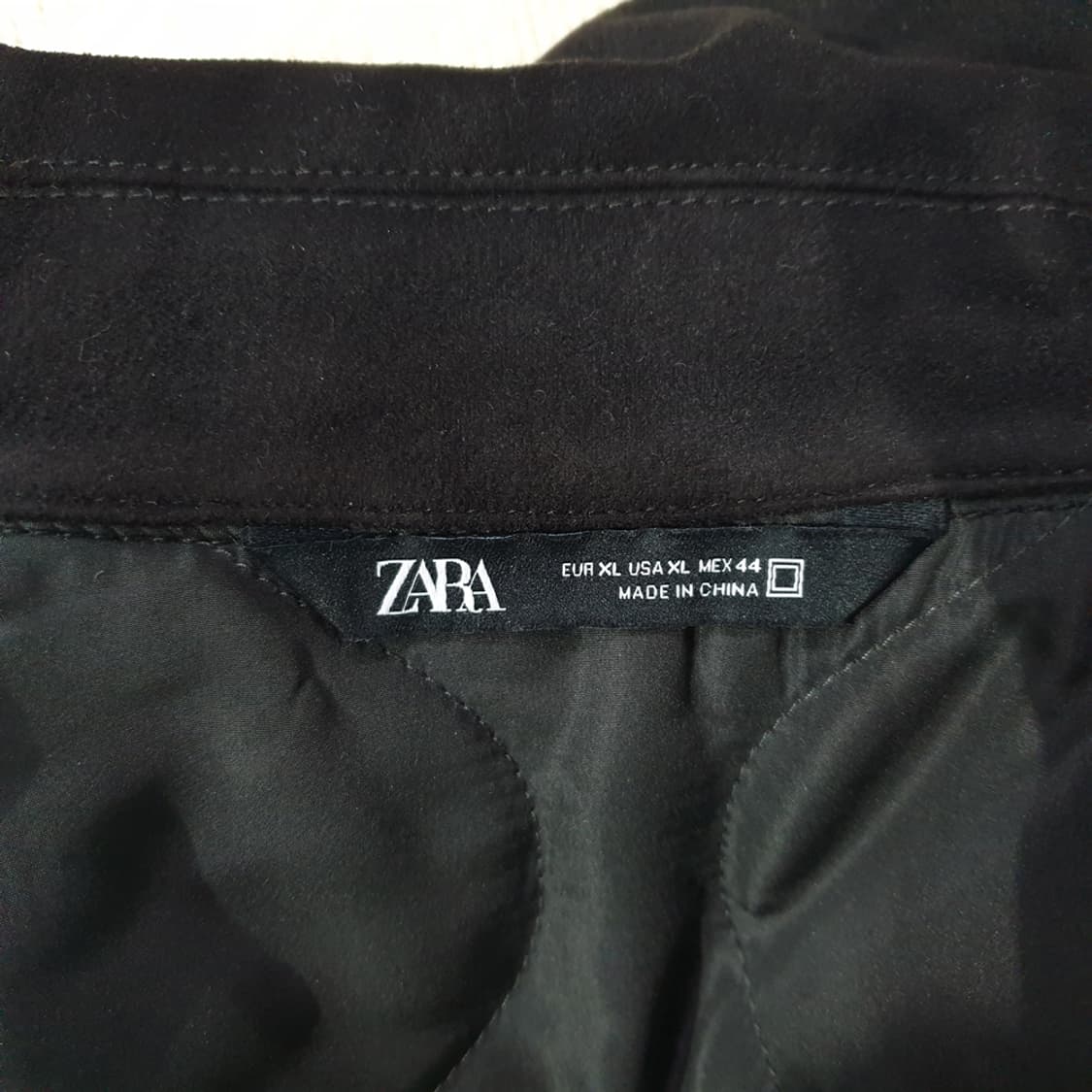 자라 페이크 스웨이드 패딩 자켓 XL 상품이미지6