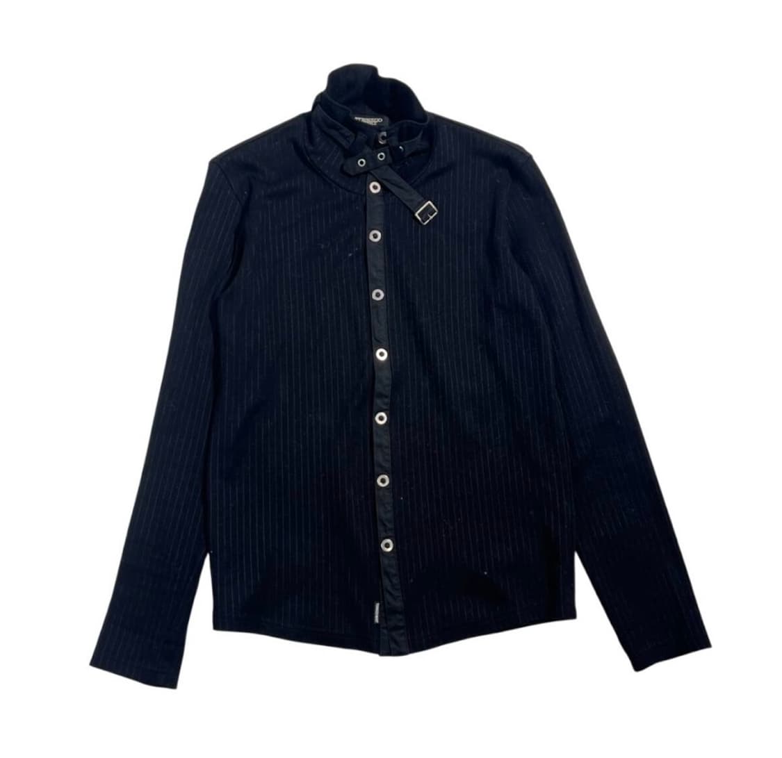 Tornado mart 핀 스트라이프 벨티드 셔츠 상품이미지1