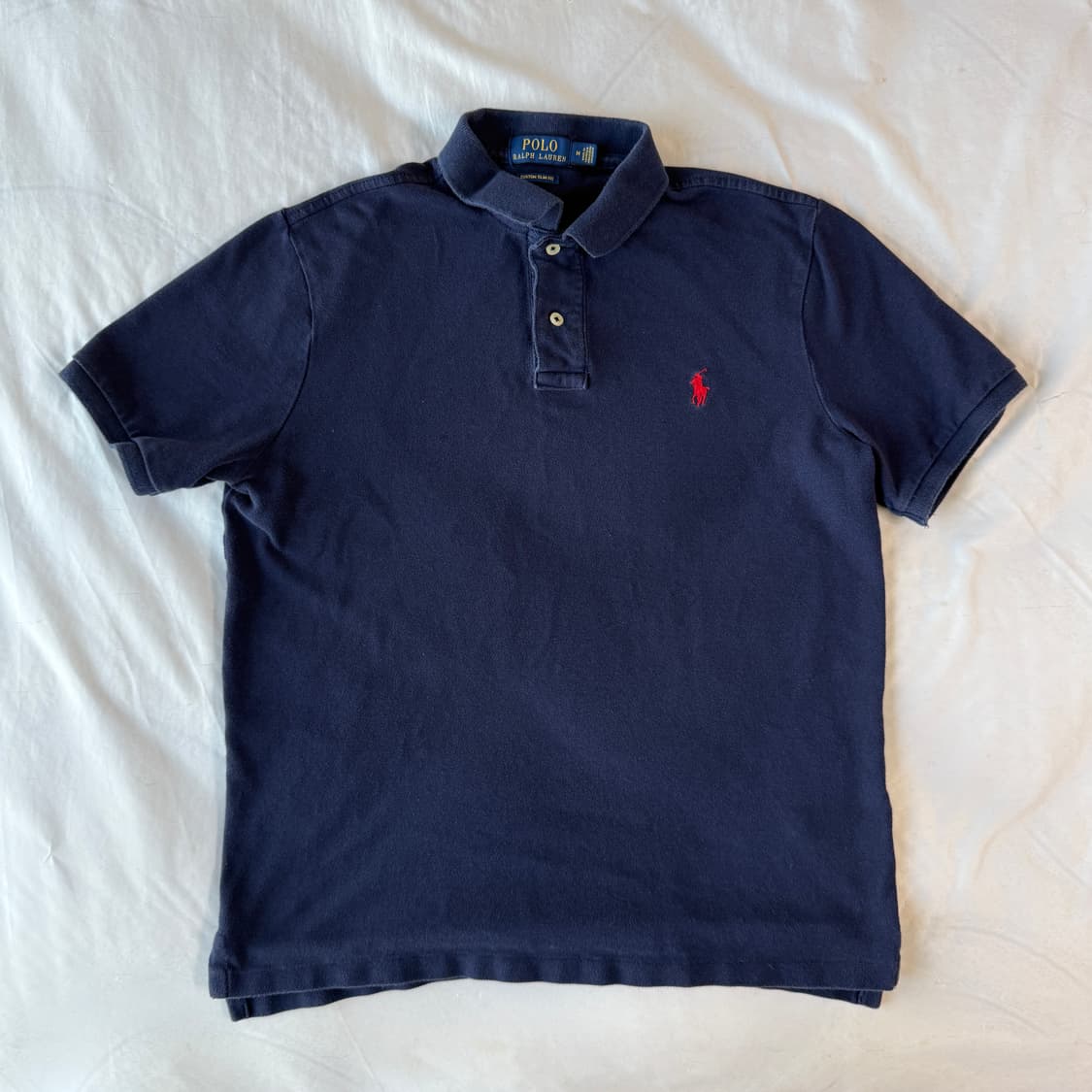 폴로 랄프로렌 네이비 반팔 카라티 M 상품이미지2
