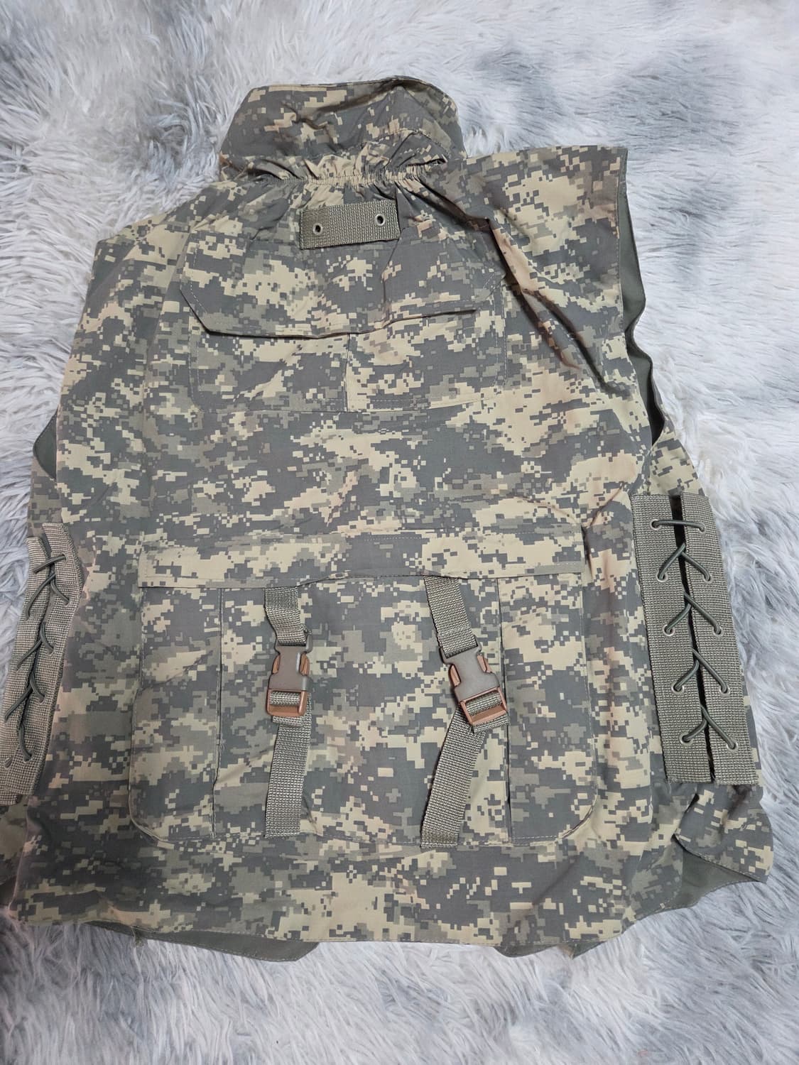미군 USA 밀리터리 우드랜드 조끼 L 상품이미지2