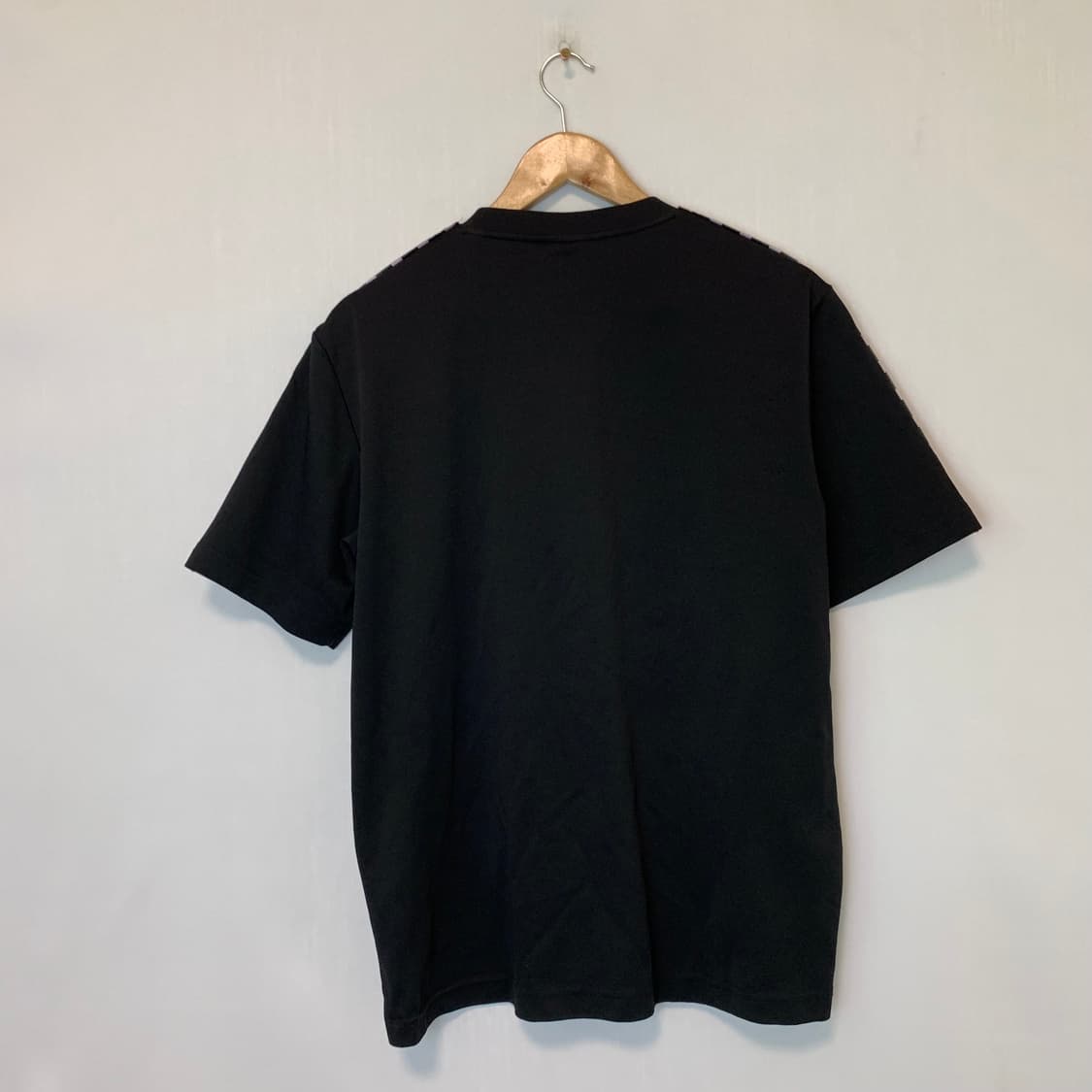카파 사이드 트랙라인 로고 자수 반팔티 블랙 빈티지 XL 상품이미지3