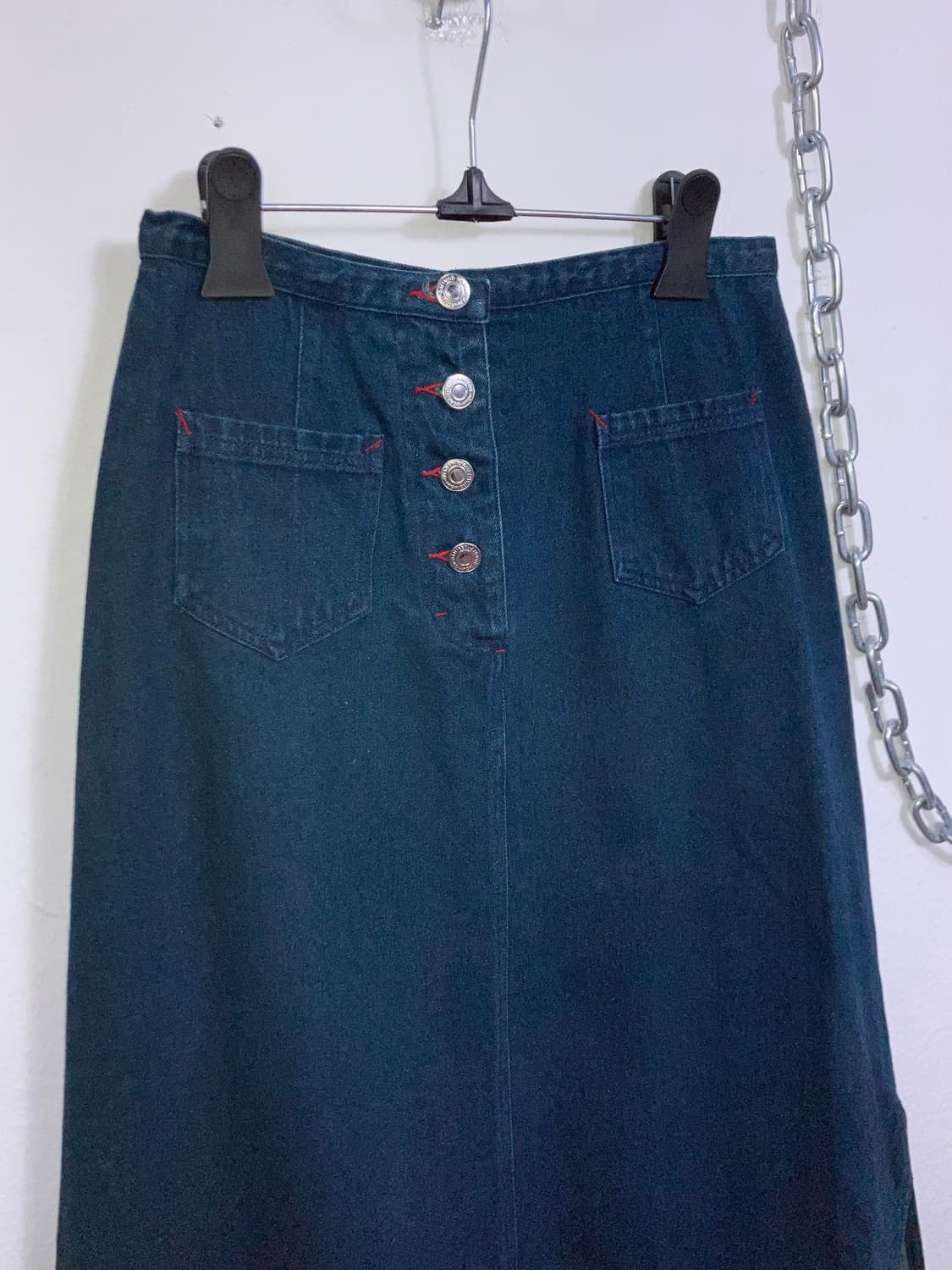 빈티지 데님 롱스커트 상품이미지2