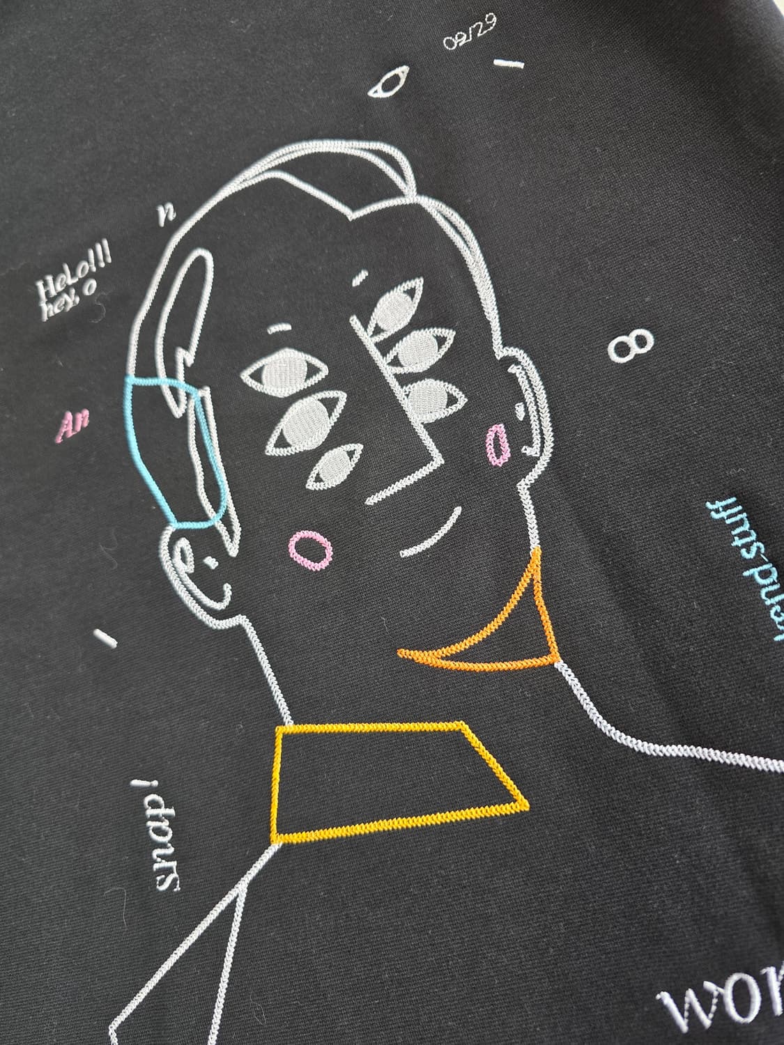 지오송지오 ROKAS ALELIUNAS 콜라보 반팔 티셔츠 블랙 100 상품이미지5