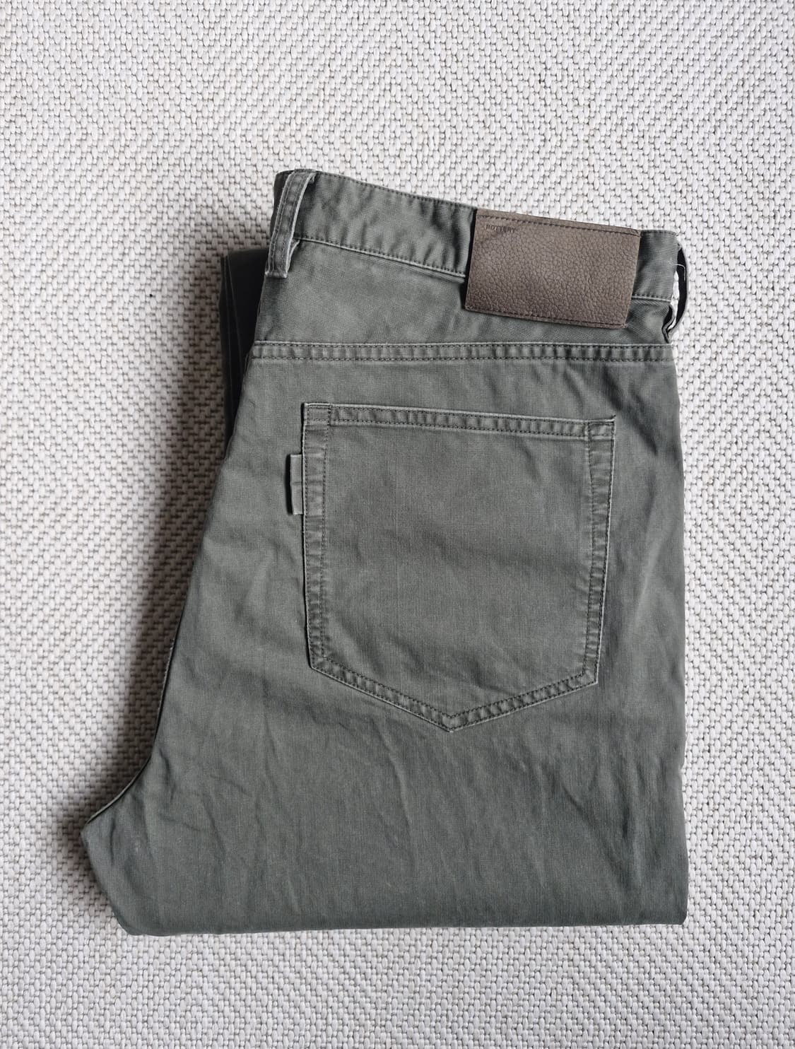 포터리 가먼트 워시드 스트레이트 팬츠 카키 상품이미지1