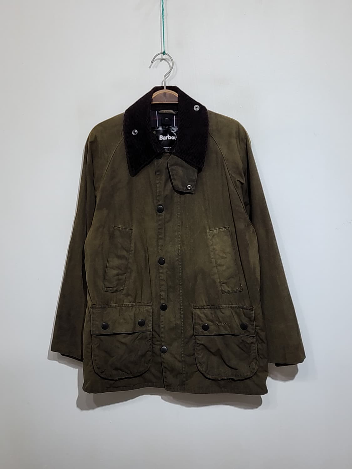 (S) 바버 왁싱자켓 클래식비데일 왁스점퍼 매장판  상품이미지1