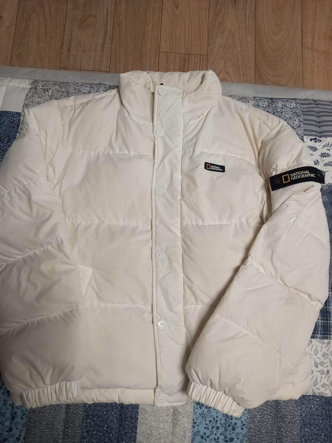 내쇼널지오그래픽 남성패딩 화이트  S 상품이미지1