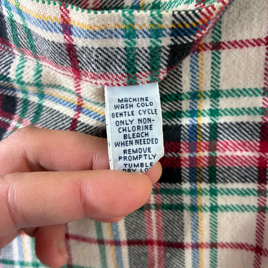 Polo  폴로 랄프로렌 90,s 자수 코튼울 체크 셔츠  상품이미지5