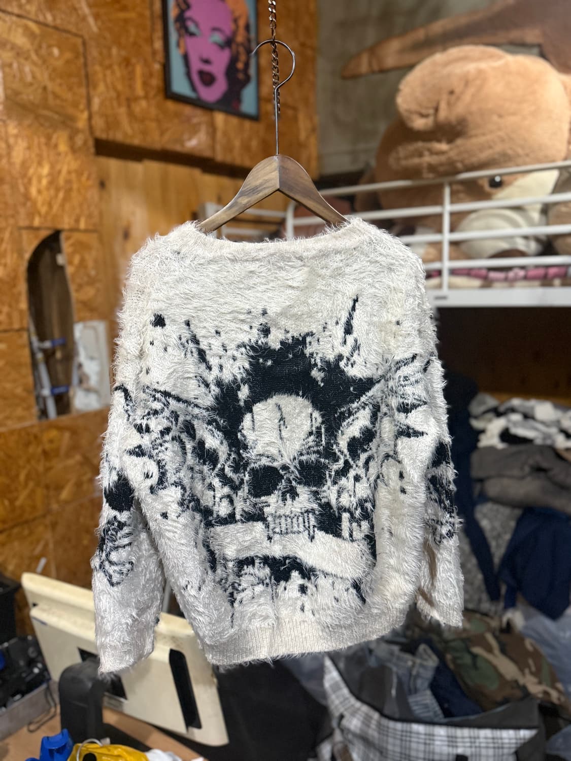 Skull angora knit 상품이미지3