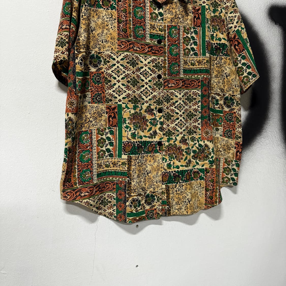 VTG 빈티지 에스닉 바로크 패턴 반팔 셔츠 상품이미지4