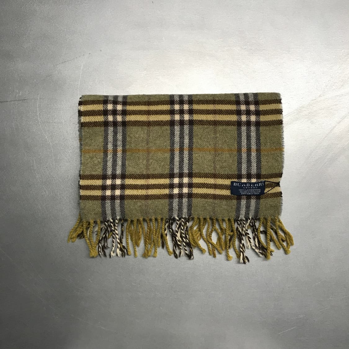 버버리 정품 램스울 머플러 카키 상품이미지2