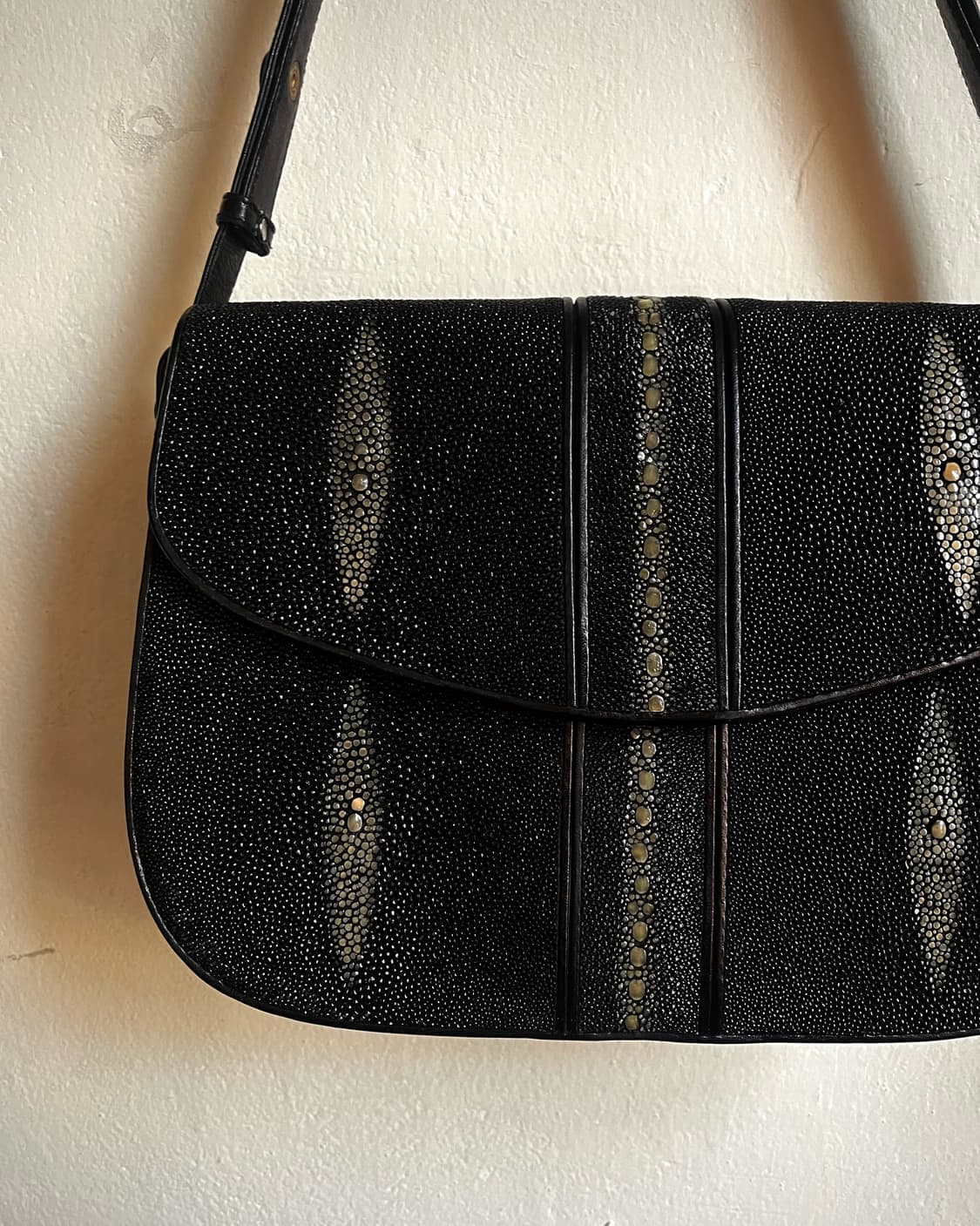 Real Stringray Leather Western 2-Way Bag 상품이미지5