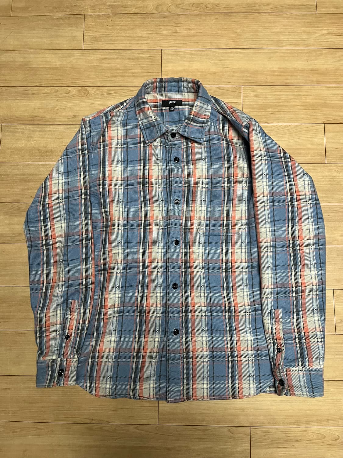 스투시 dan 단 워시드 플레이드 셔츠 상품이미지1