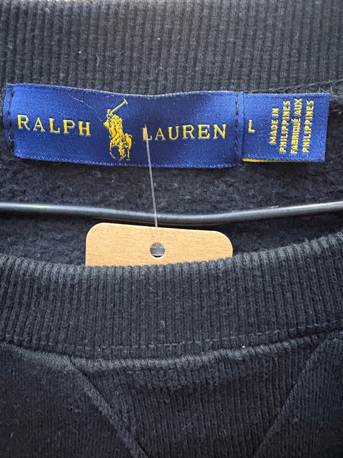 폴로 랄프로렌 검정색 맨투맨 L 상품이미지3