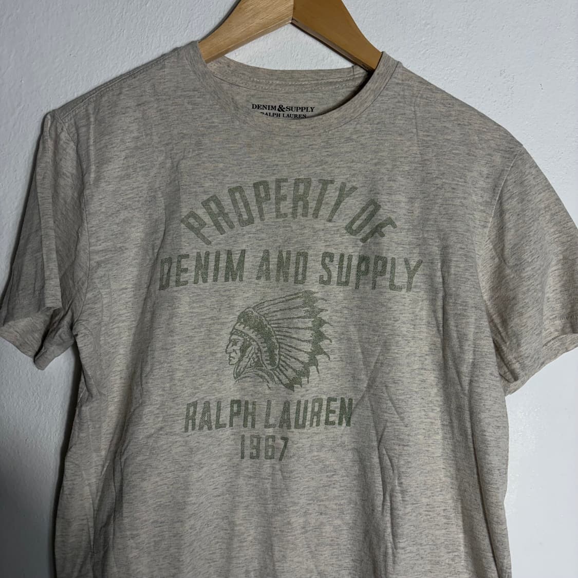 데님 앤 서플라이 랄프로렌 반팔 티셔츠 그레이(S) 상품이미지3
