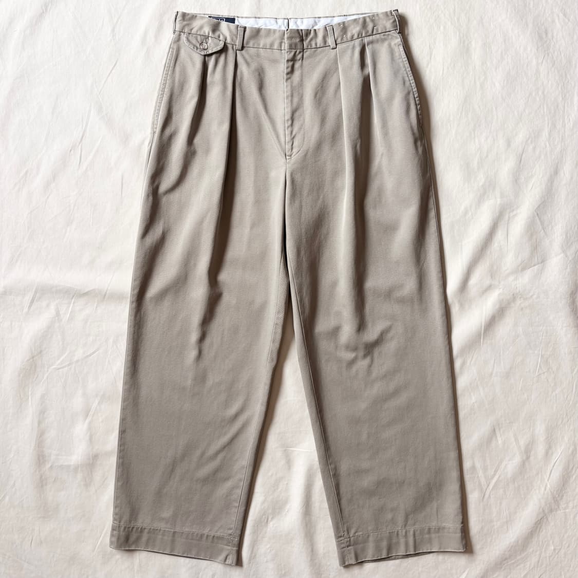 [33] 90s USA 폴로 랄프로렌 베이지 투턱 치노팬츠 상품이미지1