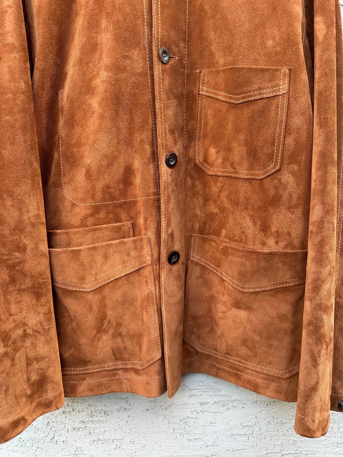 42size택포175만)25fw드레익스 스웨이드 초어자켓 러스트 상품이미지3