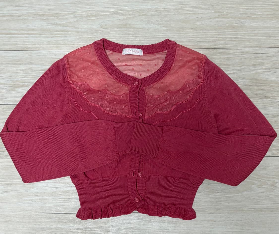 리즈리사 도트 가디건 상품이미지1