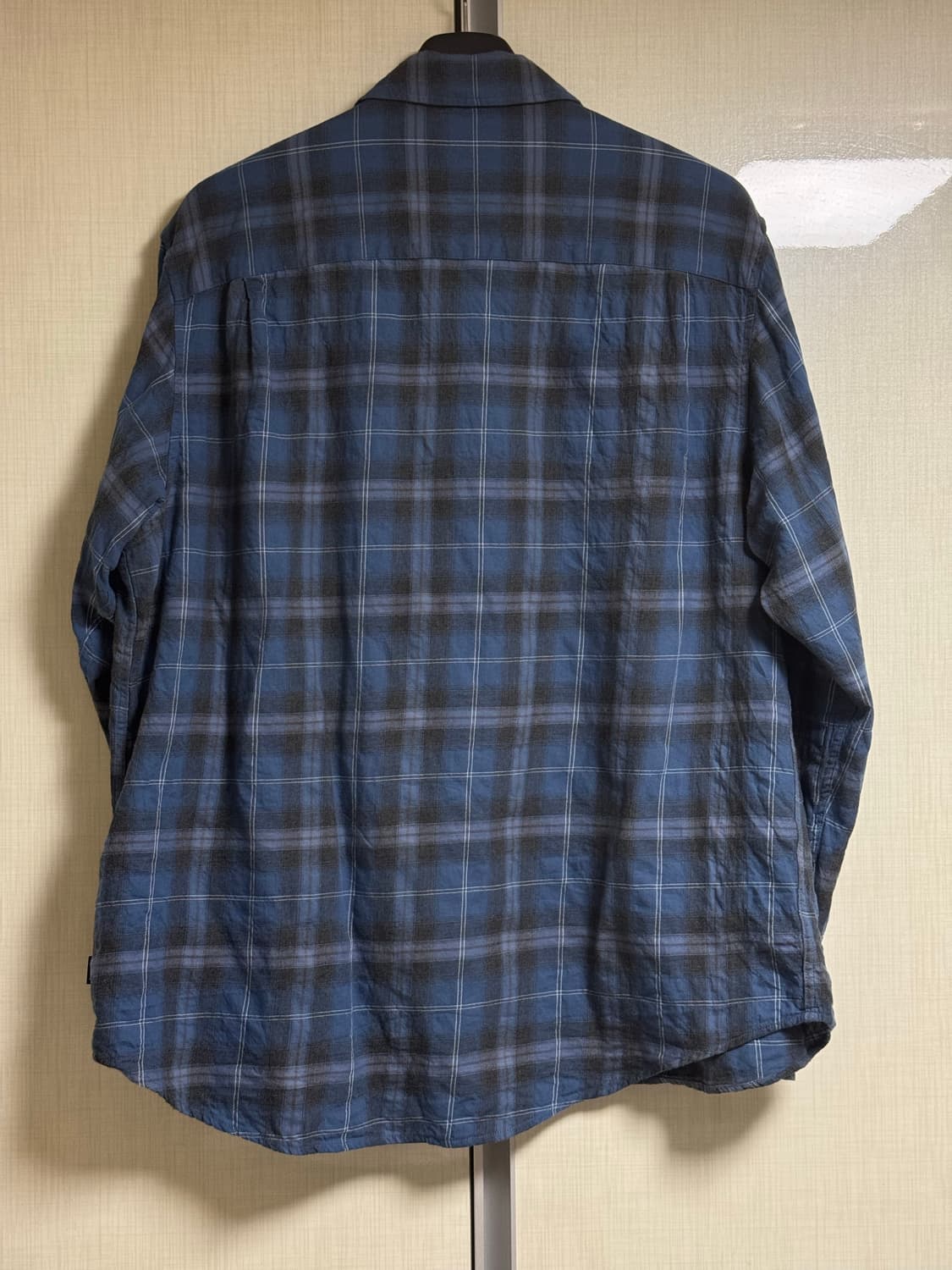 [L] 스투시 비치플레이드 셔츠 블루 상품이미지3