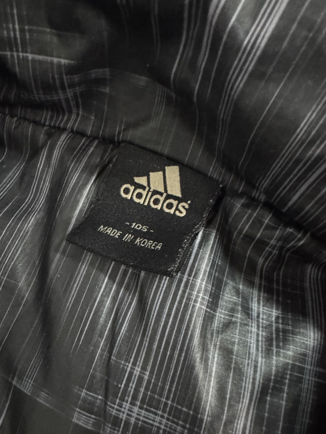 아디다스 블랙 프린팅 덕 다운 패딩 조끼 XL 상품이미지3