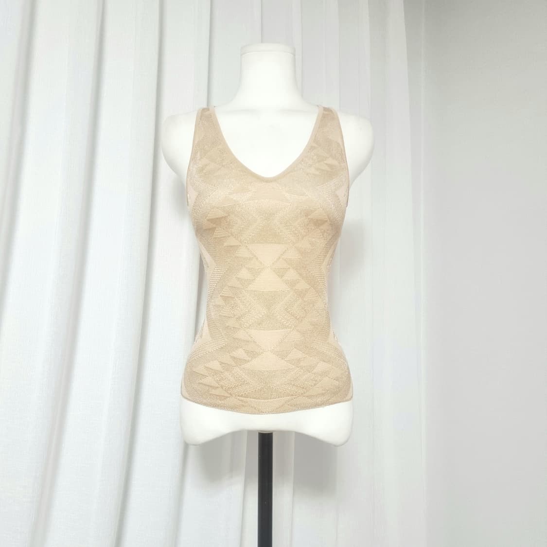 살바토레 페라가모 가디건 슬리브리스 탑 셋업 투피스 (4455) 상태최상 상품이미지3