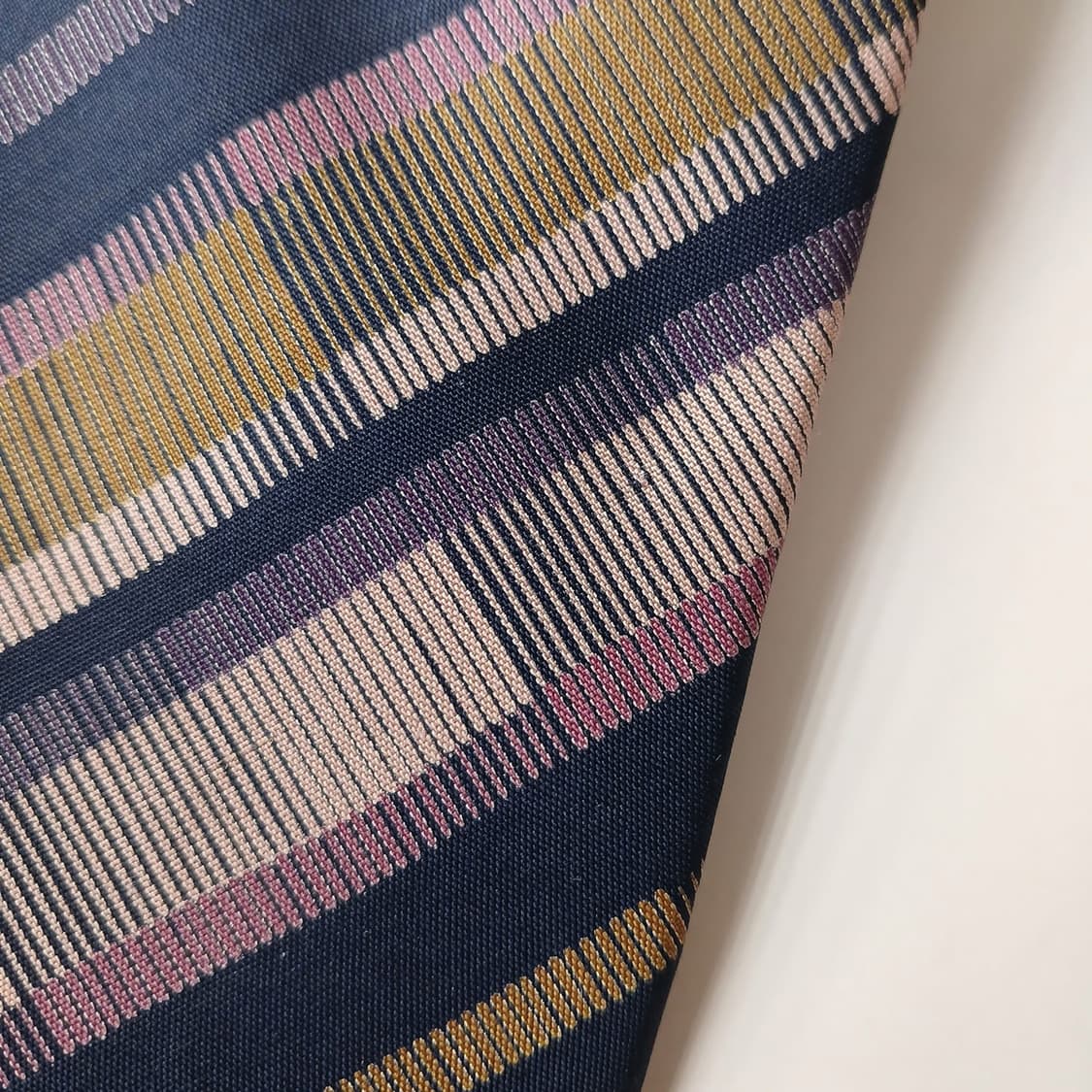 짐톰슨 실크 네이비 스트라이프 넥타이 8.0cm A+~A등급 A19731 상품이미지10