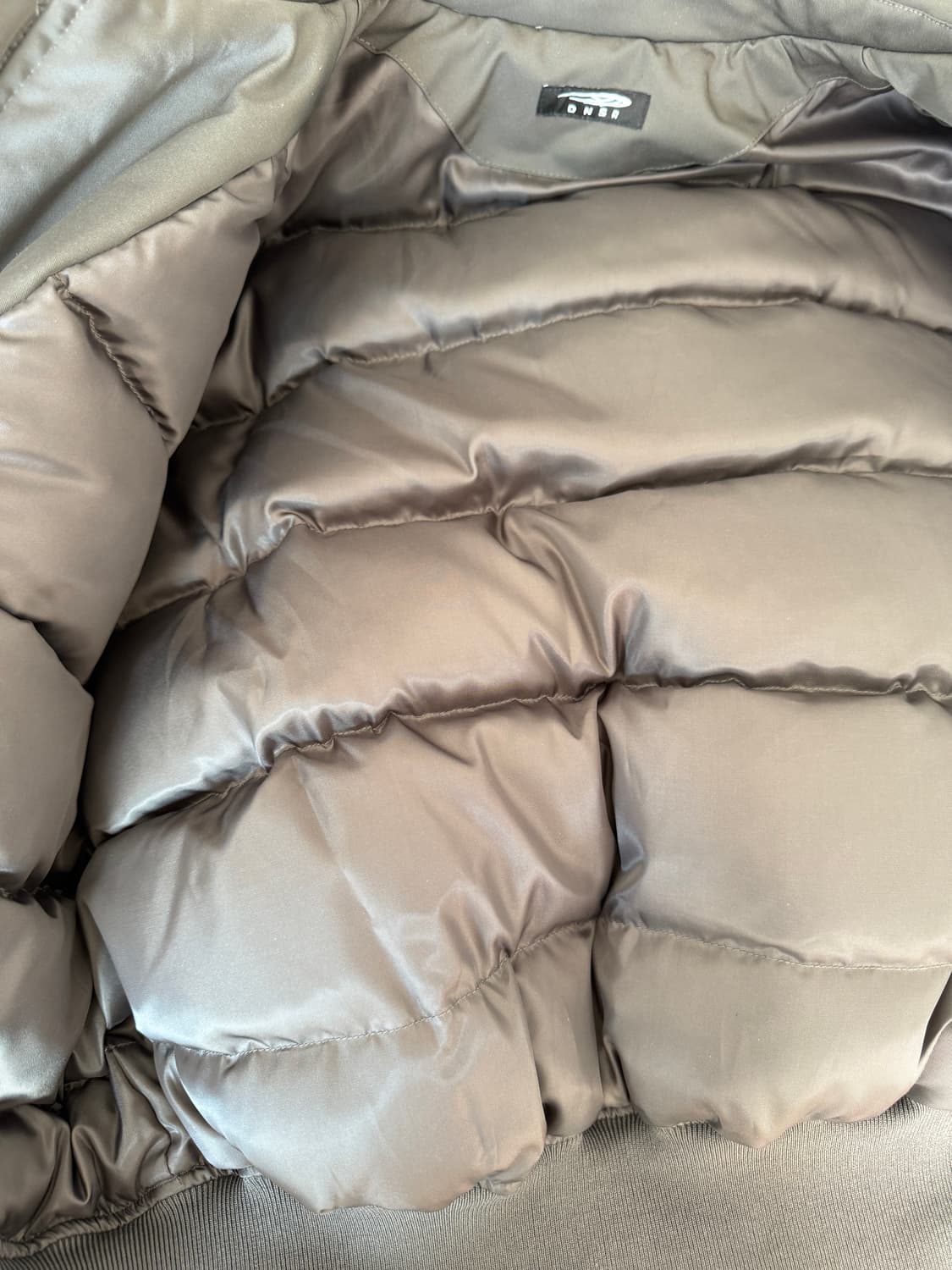 DNSR 플라이트 크롭 덕다운 패딩 점퍼(카키) 상품이미지7