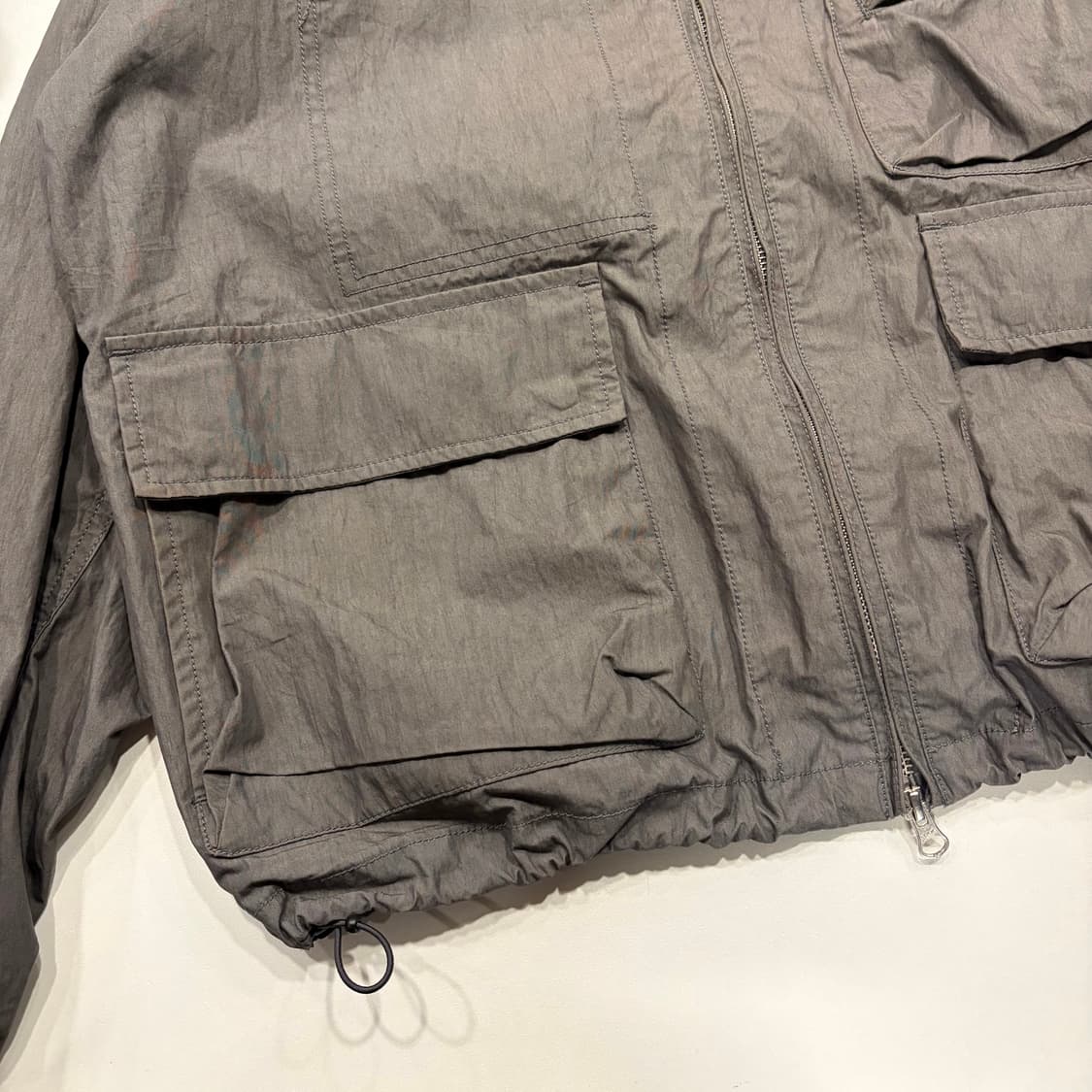 [M] 에스피오나지 후드 포켓 바람막이 점퍼 그레이 B995 상품이미지6