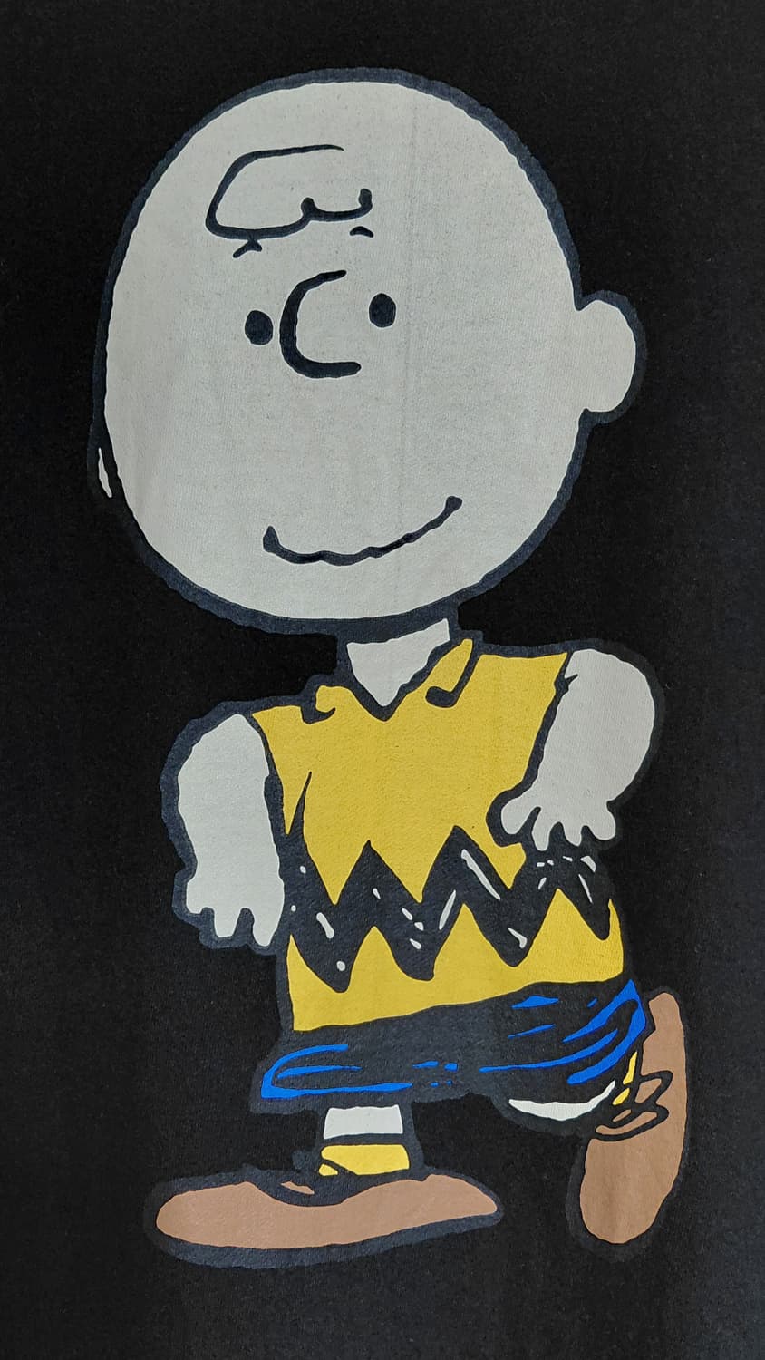 [FREE] PEANUTS 정품 찰리 브라운 자수/프린팅 반소매 원피스 상품이미지1