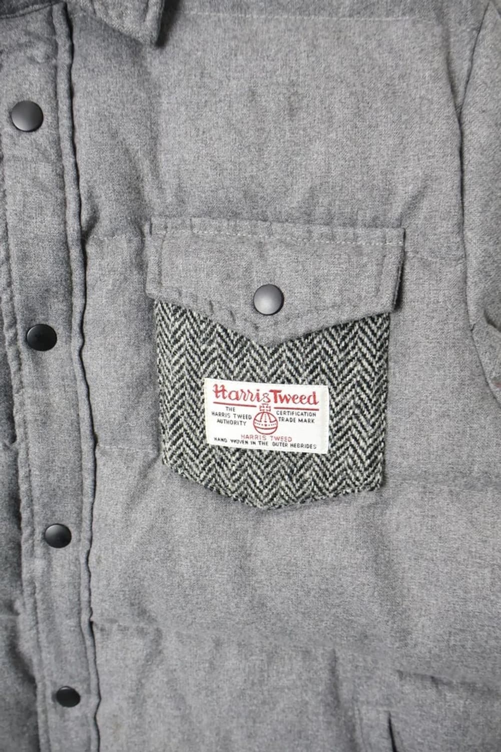 CLOSSHI Harris Tweed Pocket Quilted Down 상품이미지3