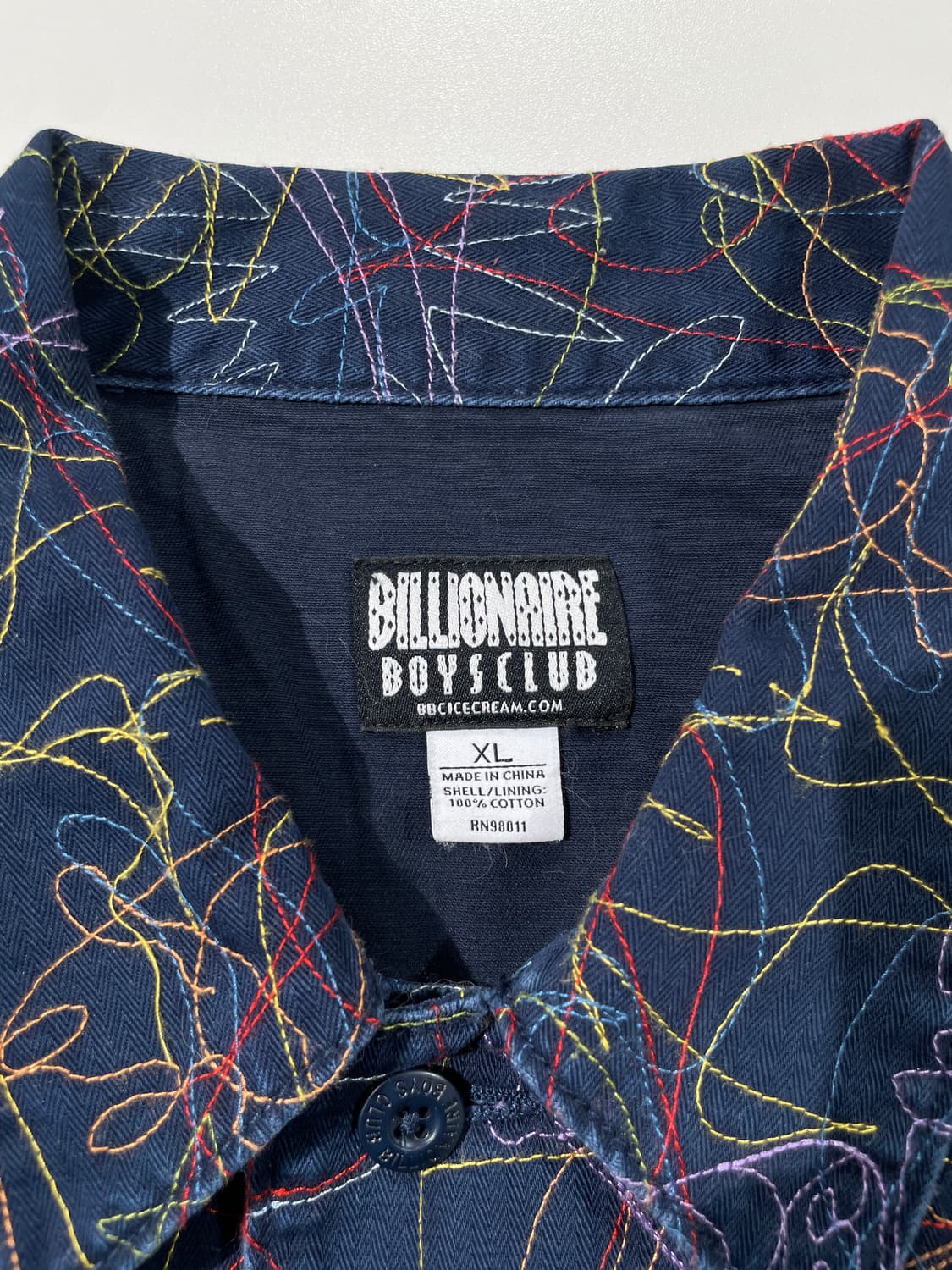 빌리어네어 보이즈 클럽 네이비 갤럭시 히든 버튼 자켓 상품이미지7