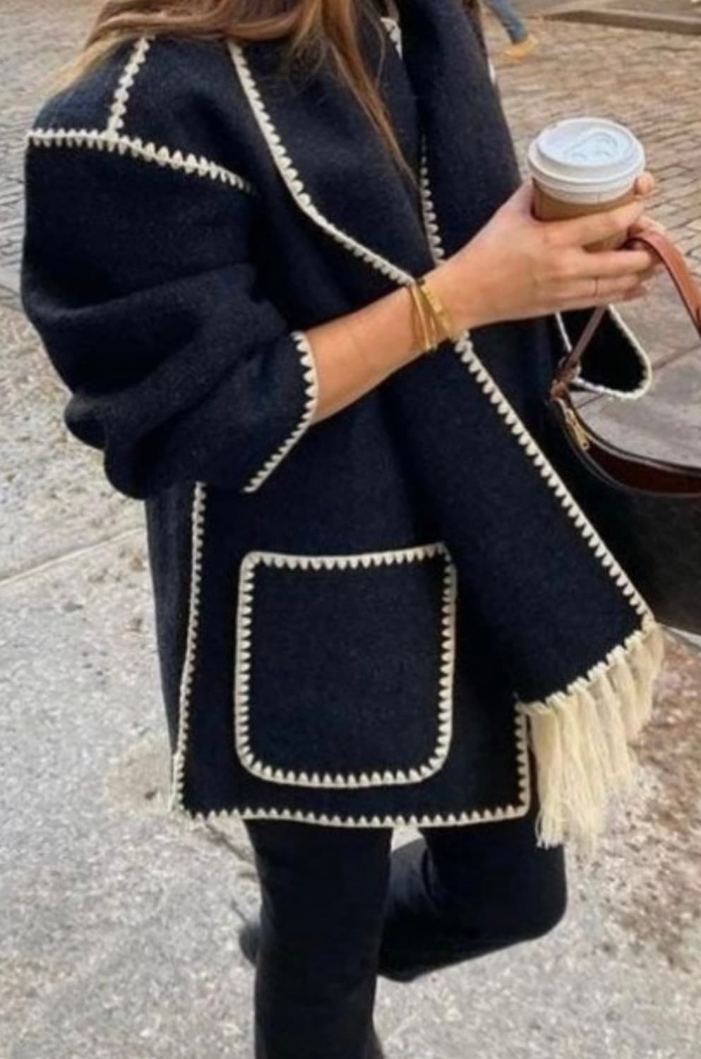 토템 앰브로이더드 스카프재킷 상품이미지1