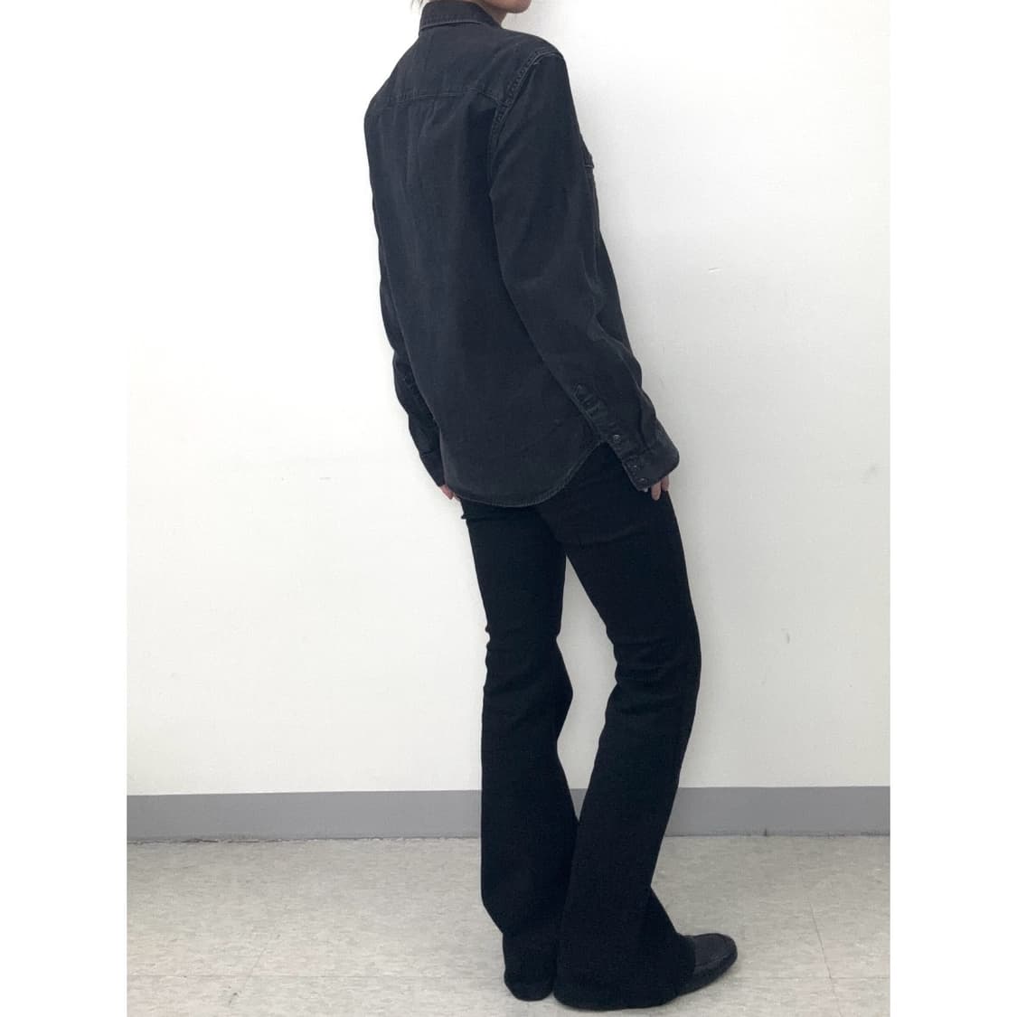 빈티지 GAP 흑청 데님 셔츠 상품이미지4