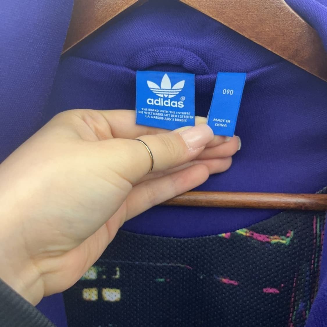 아디다스 유로파 퍼플블랙 트랙탑 집업 져지 90 C06450 상품이미지5