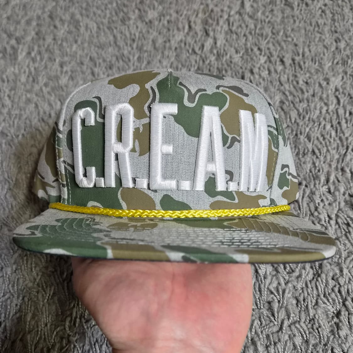 우탱클랜 브랜드 리미티드 cream 스냅백 카모 볼캡 트러커캡 모자 상품이미지2