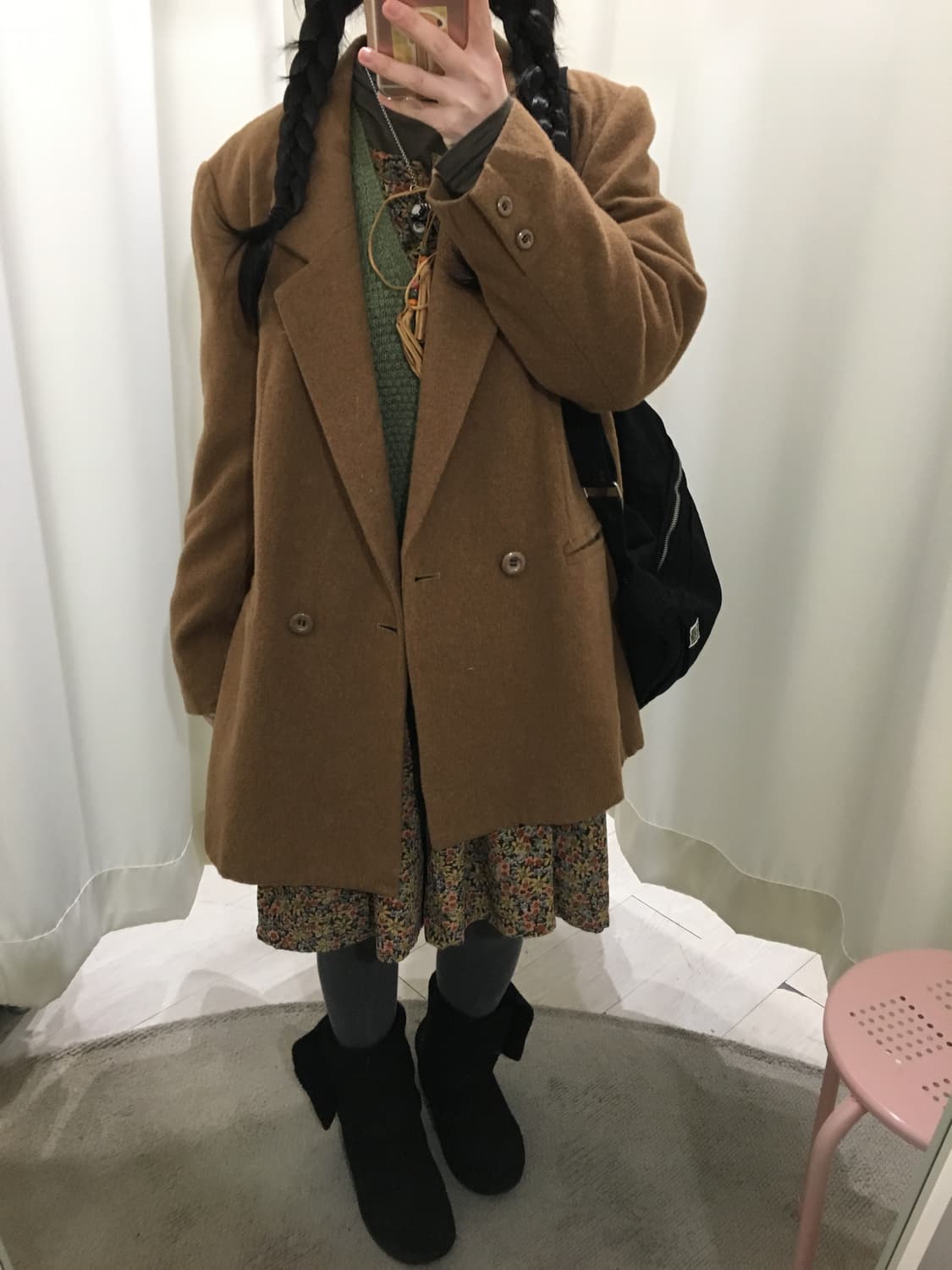 오버핏 울 더블버튼 자켓 상품이미지1