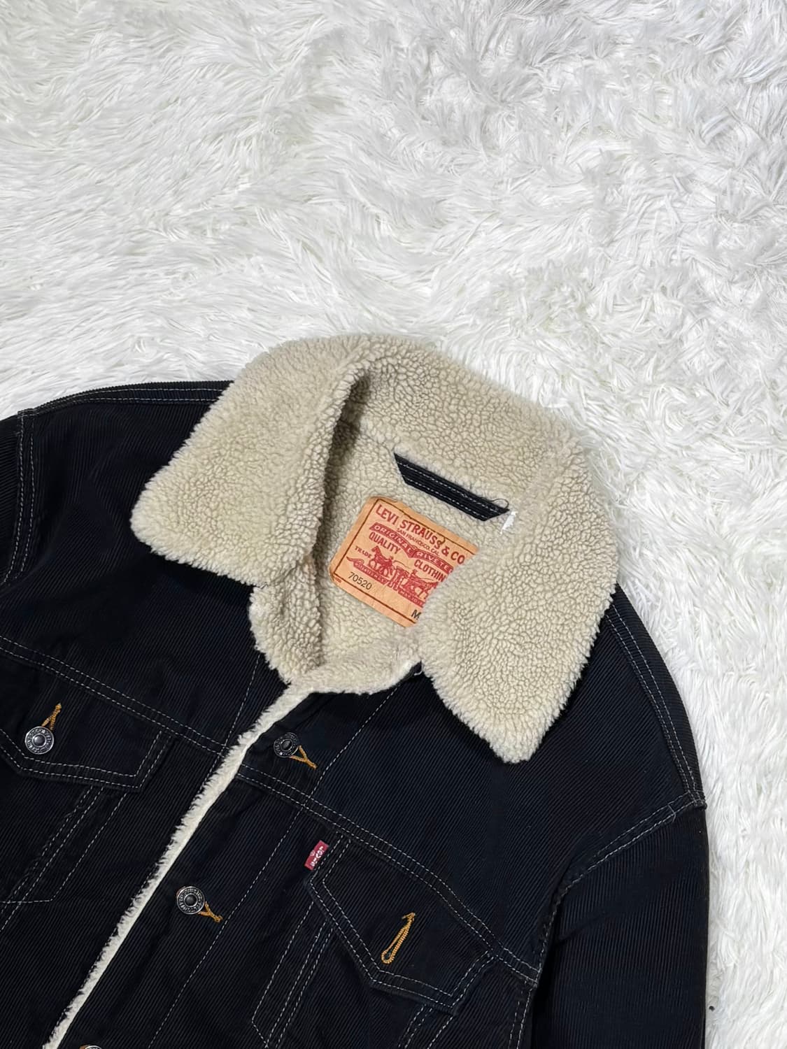 리바이스 블랙 양털 코듀로이 자켓 상품이미지5