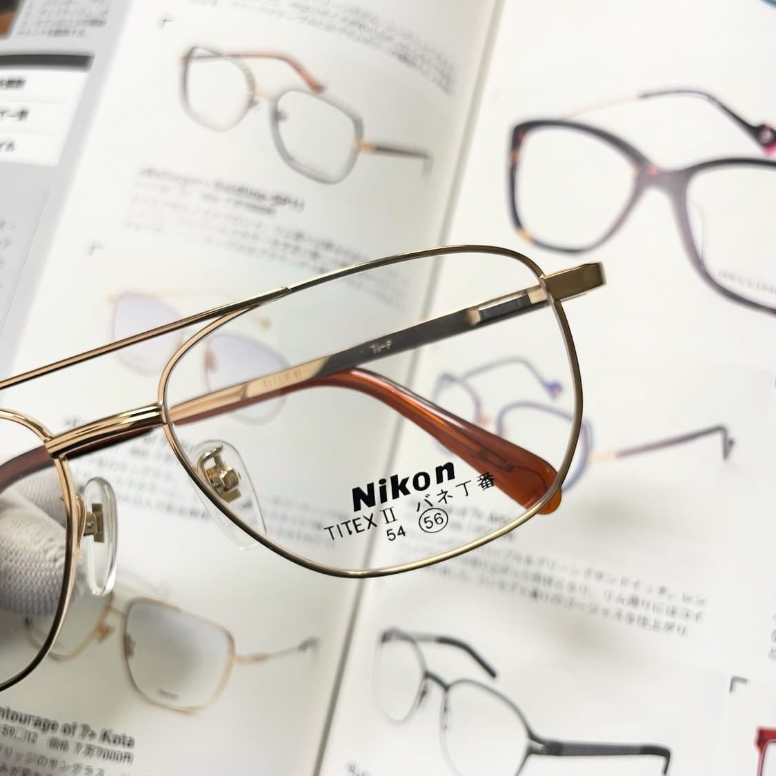 NIKON 니콘 투브릿지 골드 티타늄 일본 안경 상품이미지2