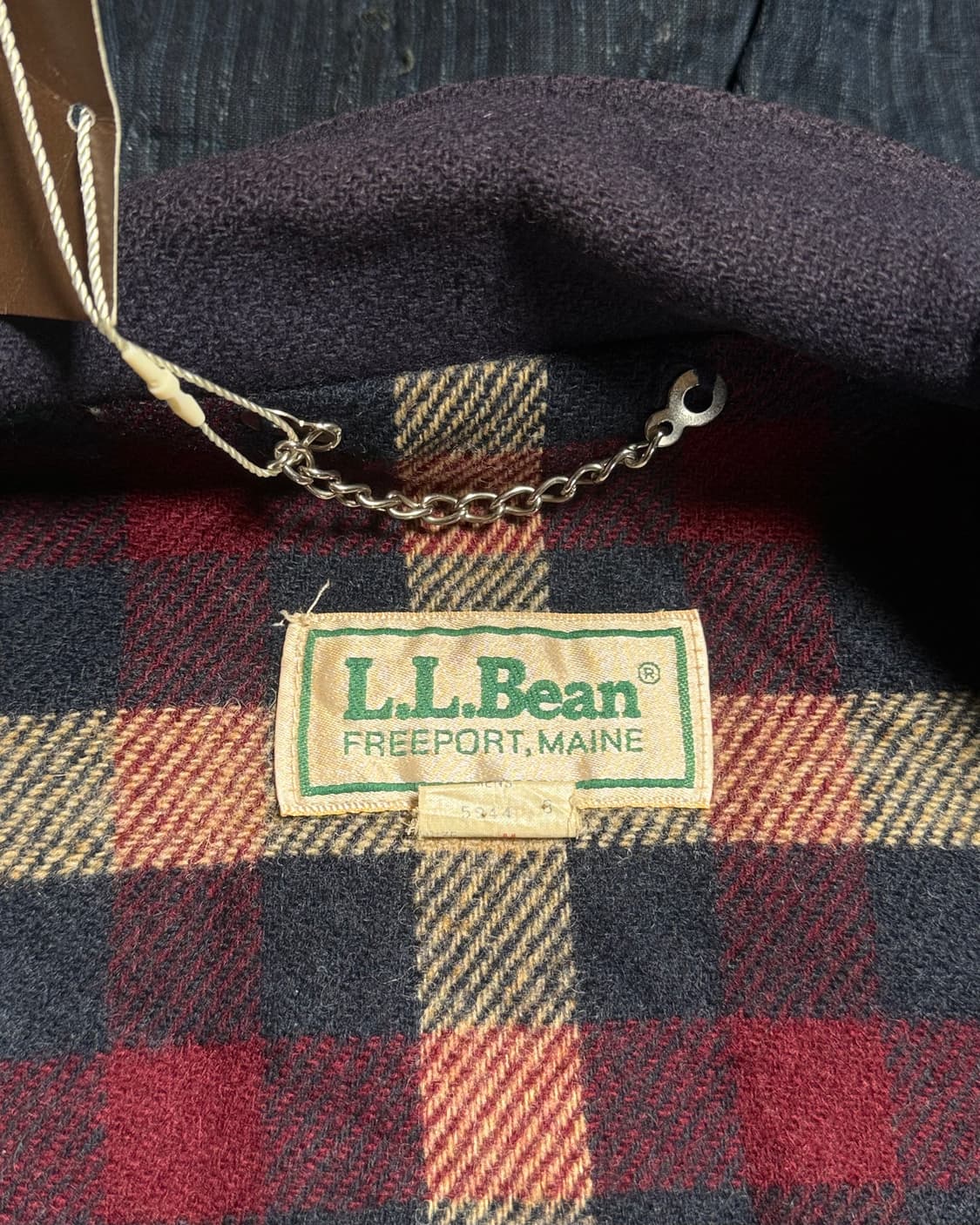 80‘s 엘엘빈 울 해링턴 자켓 M 상품이미지6