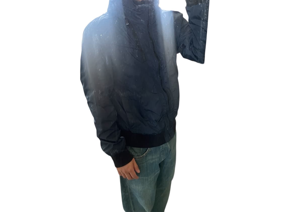 TBJ 빈티지 절개라인 네이비 바람막이 자켓 상품이미지1